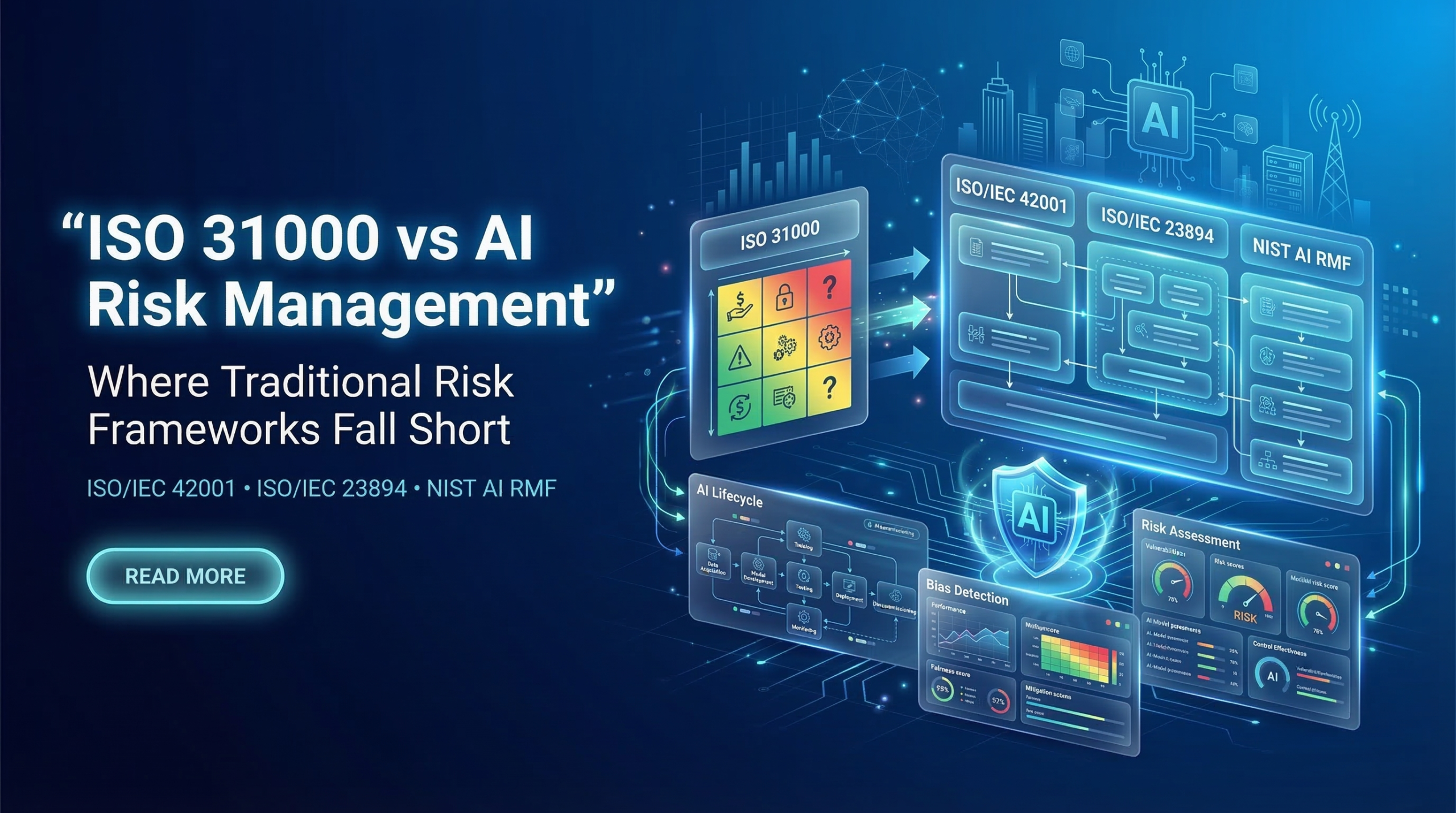 iso 31000 vs ai risk management frameworks comparison