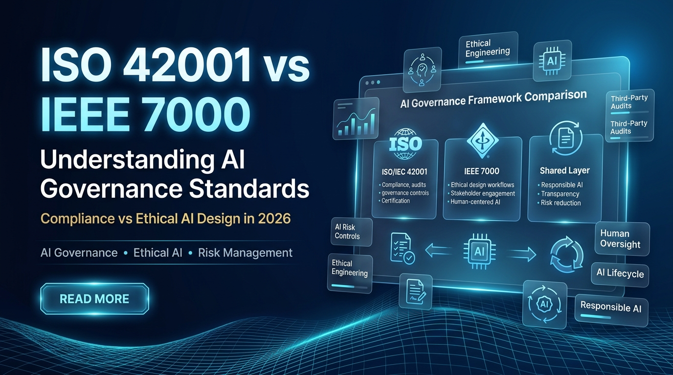 iso 42001 vs ieee 7000 ai governance standards