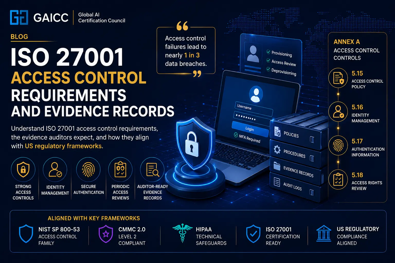 ISO 27001 Access Control Requirements and Evidence Records