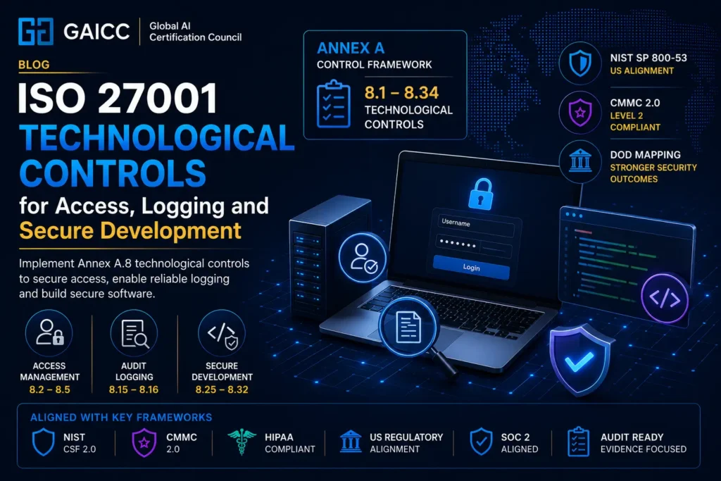 ISO 27001 Technological Controls for Access Logging and Secure Development