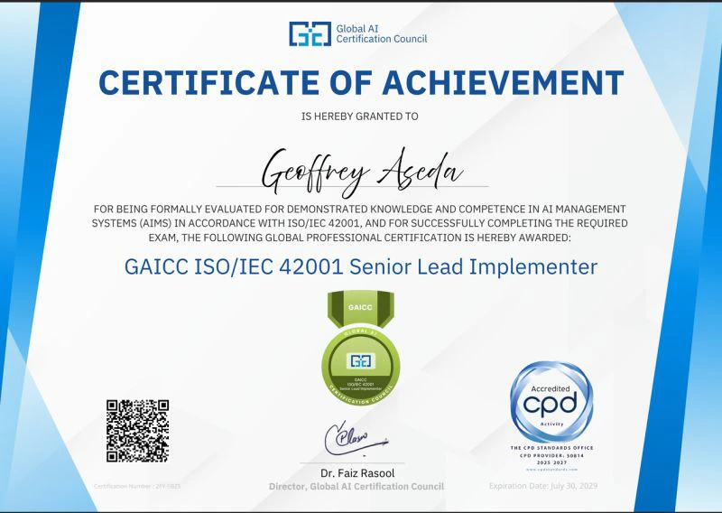 Estefania Borengue Certificate